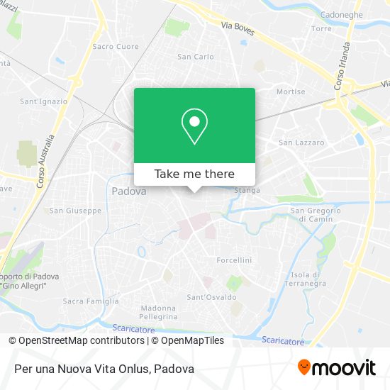 Per una Nuova Vita Onlus map