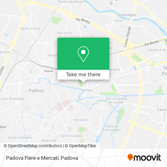 Padova Fiere e Mercati map