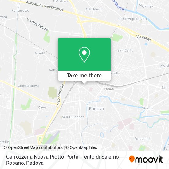 Carrozzeria Nuova Piotto Porta Trento di Salerno Rosario map
