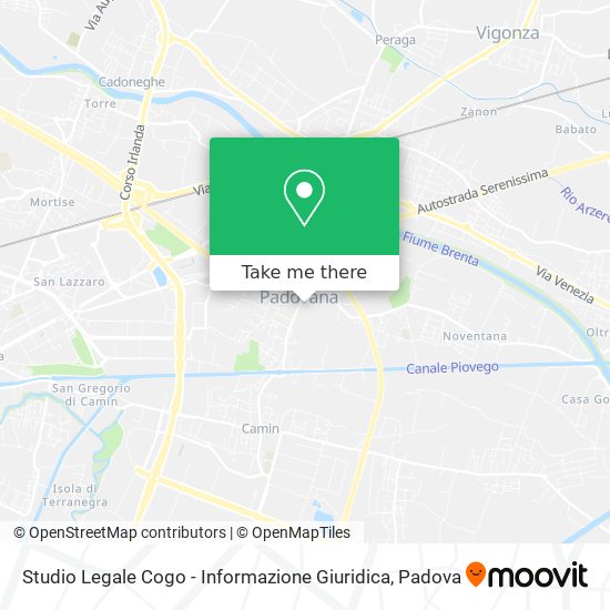 Studio Legale Cogo - Informazione Giuridica map