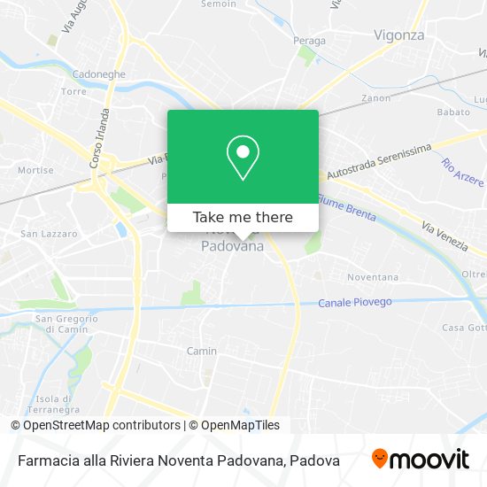 Farmacia alla Riviera Noventa Padovana map