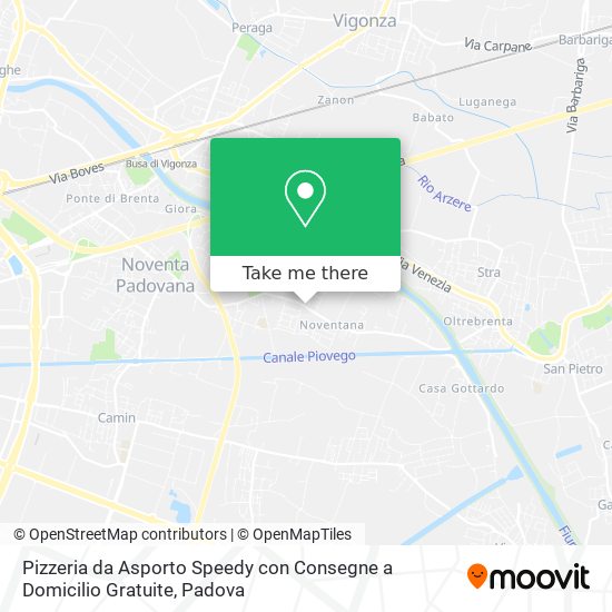 Pizzeria da Asporto Speedy con Consegne a Domicilio Gratuite map