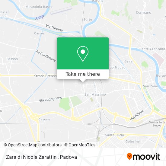 Zara di Nicola Zarattini map