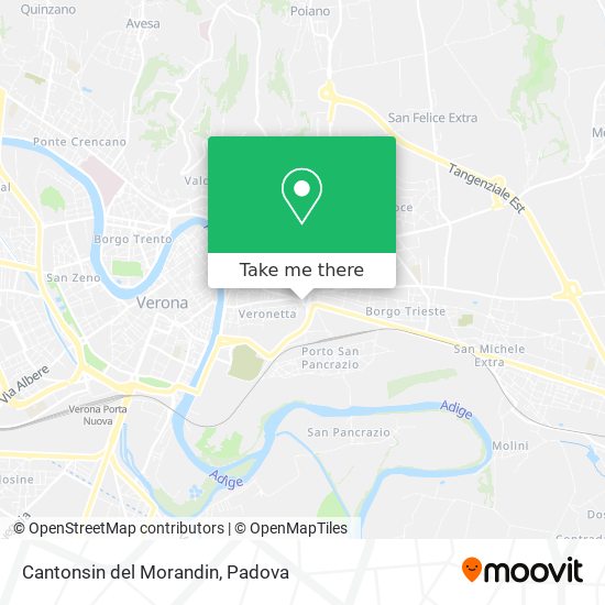 Cantonsin del Morandin map