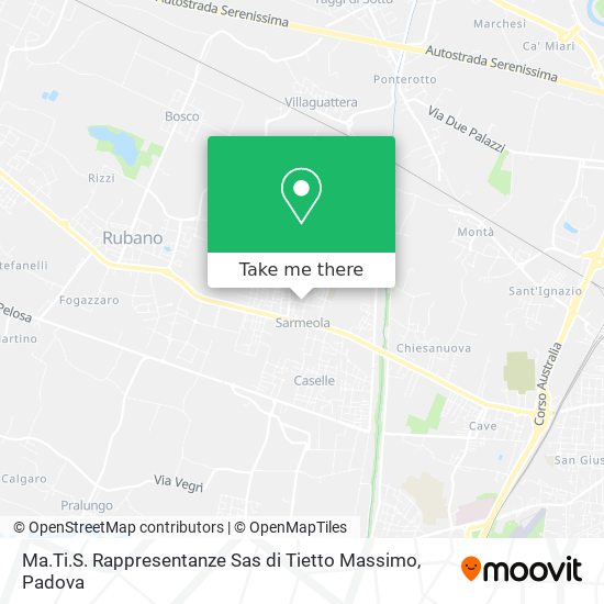 Ma.Ti.S. Rappresentanze Sas di Tietto Massimo map