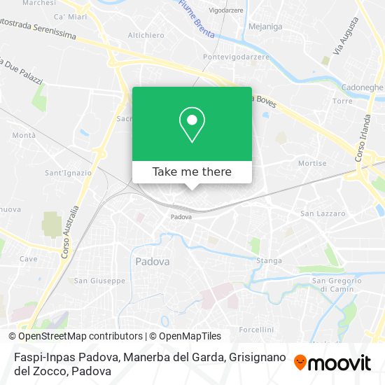 Faspi-Inpas Padova, Manerba del Garda, Grisignano del Zocco map