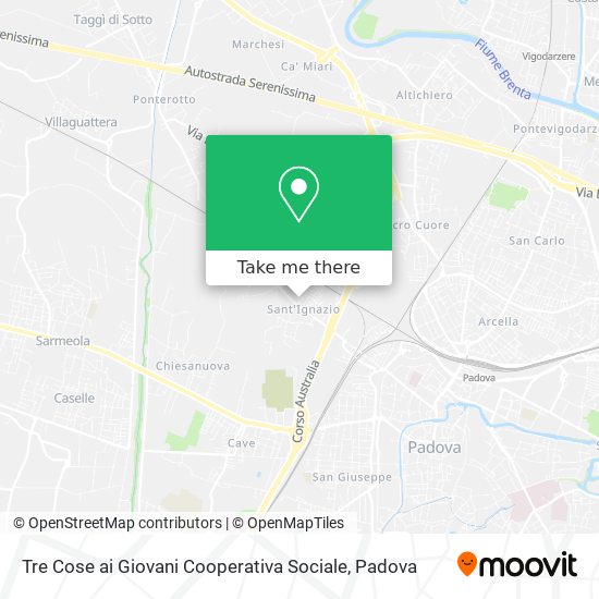 Tre Cose ai Giovani Cooperativa Sociale map