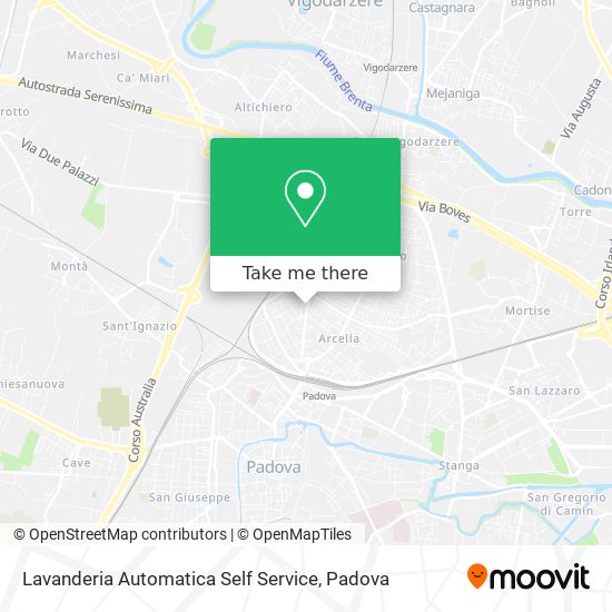 Lavanderia Automatica Self Service map