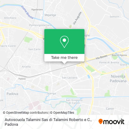 Autoscuola Talamini Sas di Talamini Roberto e C. map