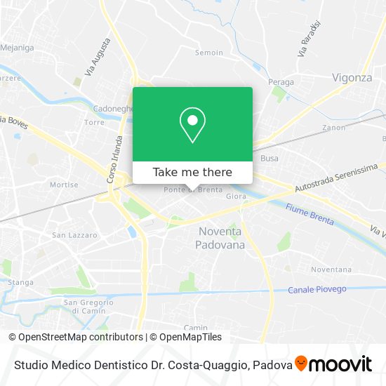 Studio Medico Dentistico Dr. Costa-Quaggio map