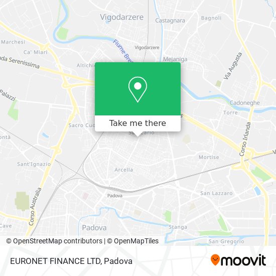 EURONET FINANCE LTD map