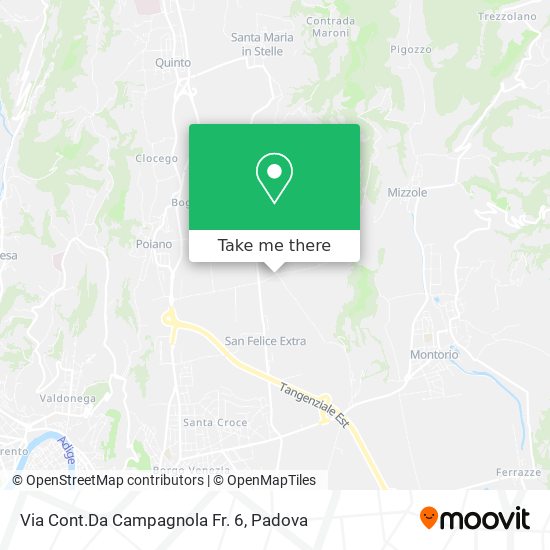 Via Cont.Da Campagnola Fr. 6 map