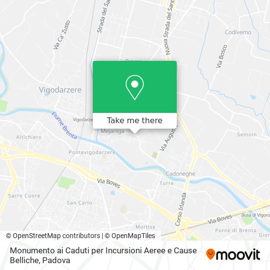 Monumento ai Caduti per Incursioni Aeree e Cause Belliche map