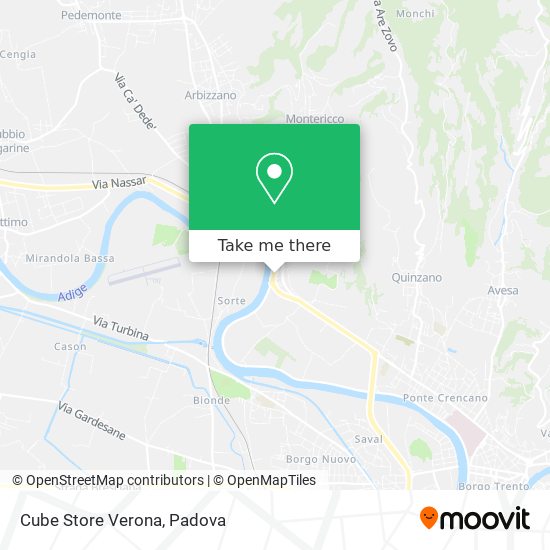 Cube Store Verona map