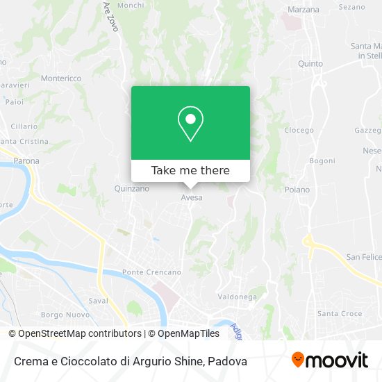 Crema e Cioccolato di Argurio Shine map