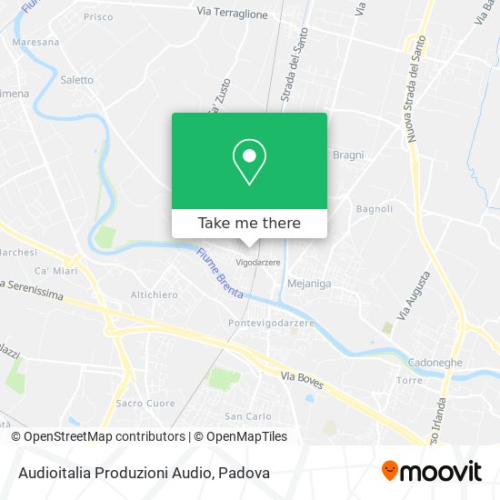 Audioitalia Produzioni Audio map