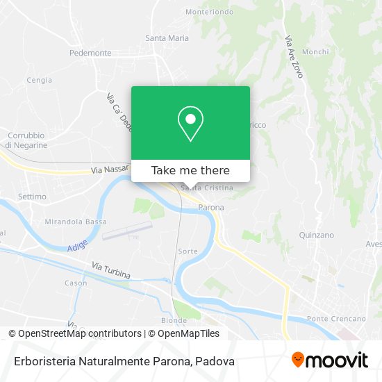 Erboristeria Naturalmente Parona map