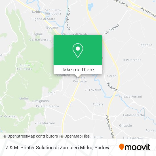 Z.& M. Printer Solution di Zampieri Mirko map