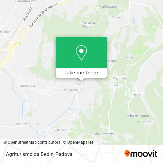 Agriturismo da Bedin map