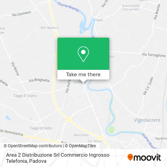 Area 2 Distribuzione Srl Commercio Ingrosso Telefonia map
