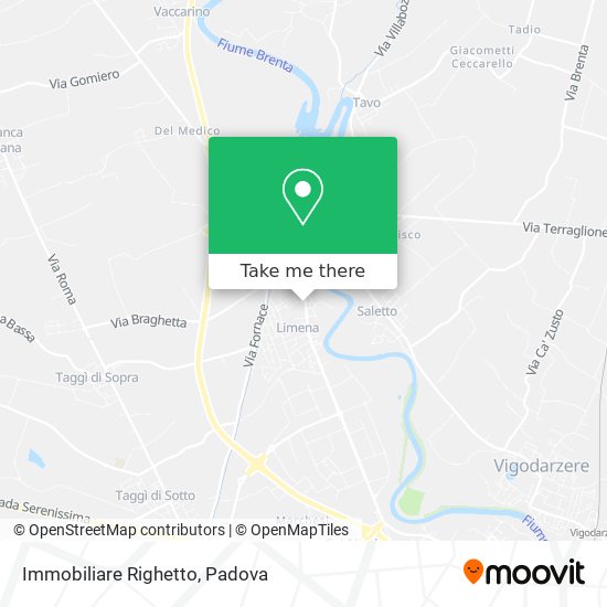 Immobiliare Righetto map
