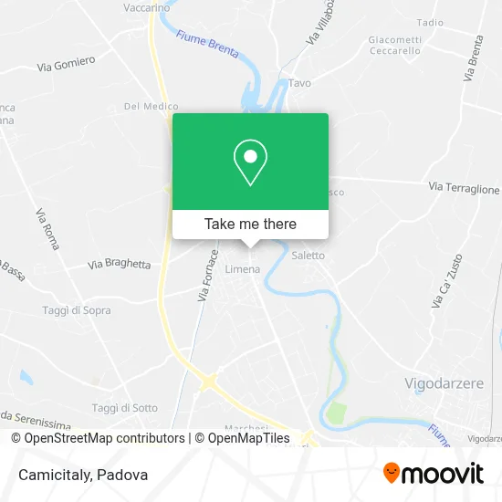 Camicitaly map