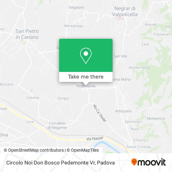 Circolo Noi Don Bosco Pedemonte Vr map