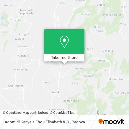 Adom di Kanyala Ebou Elisabeth & C. map
