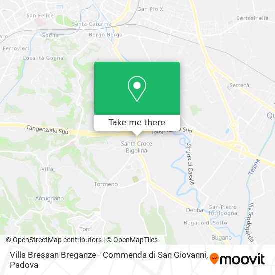 Villa Bressan Breganze - Commenda di San Giovanni map