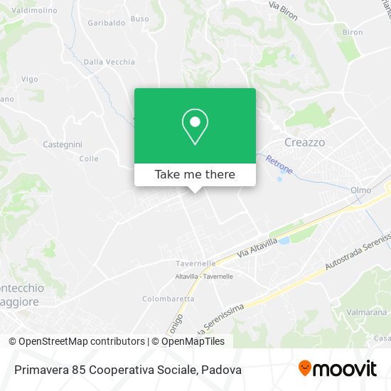 Primavera 85 Cooperativa Sociale map