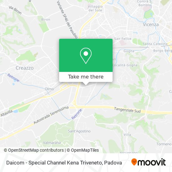 Daicom - Special Channel Kena Triveneto map