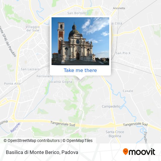 Basilica di Monte Berico map