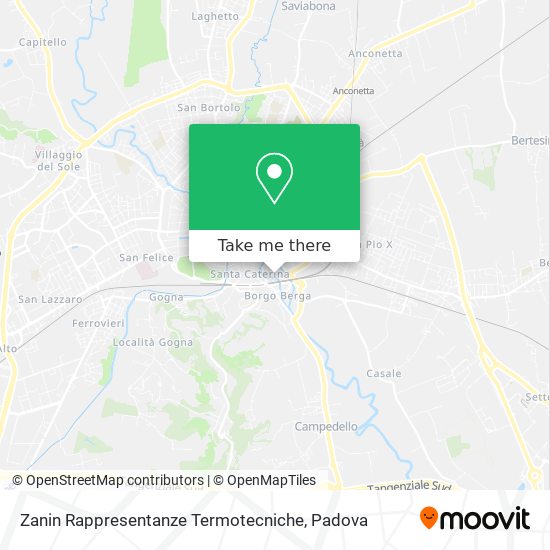 Zanin Rappresentanze Termotecniche map