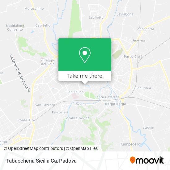 Tabaccheria Sicilia Ca map