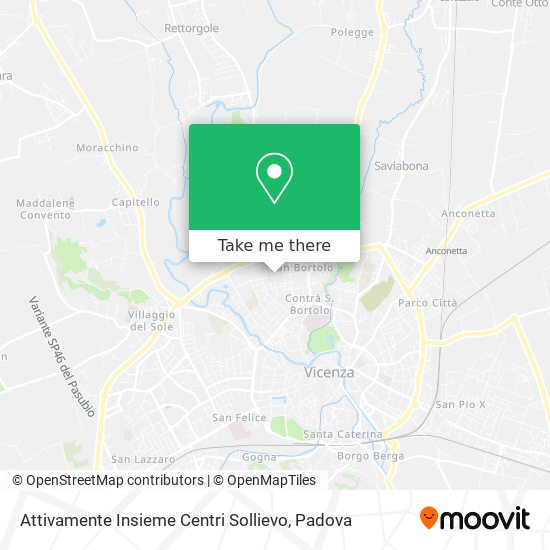 Attivamente Insieme Centri Sollievo map