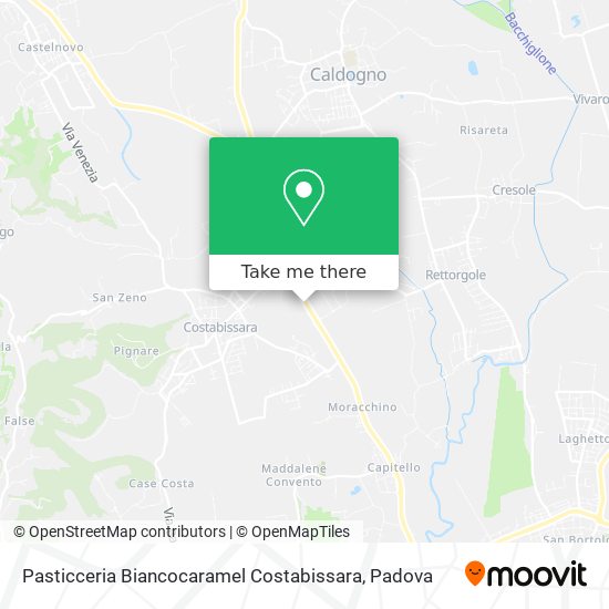 Pasticceria Biancocaramel Costabissara map
