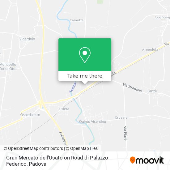 Gran Mercato dell'Usato on Road di Palazzo Federico map
