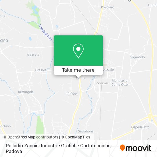 Palladio Zannini Industrie Grafiche Cartotecniche map