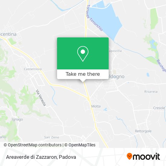 Areaverde di Zazzaron map