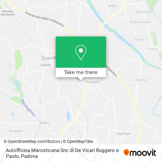 Autofficina Marosticana Snc di De Vicari Ruggero e Paolo map