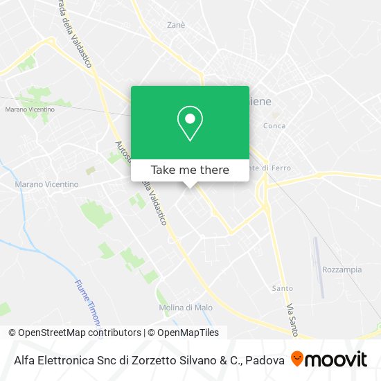 Alfa Elettronica Snc di Zorzetto Silvano & C. map