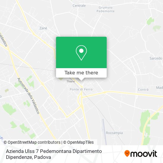 Azienda Ulss 7 Pedemontana Dipartimento Dipendenze map