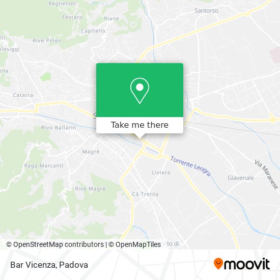 Bar Vicenza map