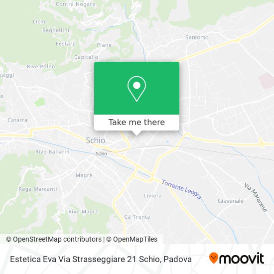 Estetica Eva Via Strasseggiare 21 Schio map