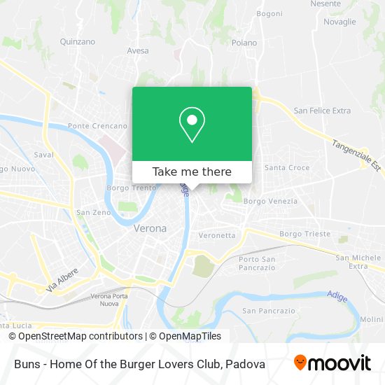 Buns - Home Of the Burger Lovers Club map