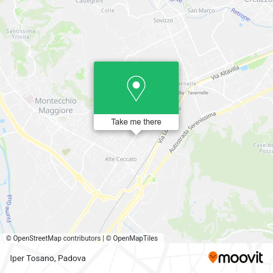 Iper Tosano map
