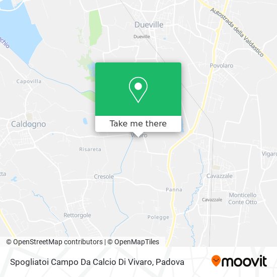 Spogliatoi Campo Da Calcio Di Vivaro map