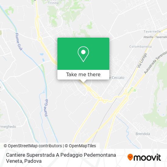 Cantiere Superstrada A Pedaggio Pedemontana Veneta map