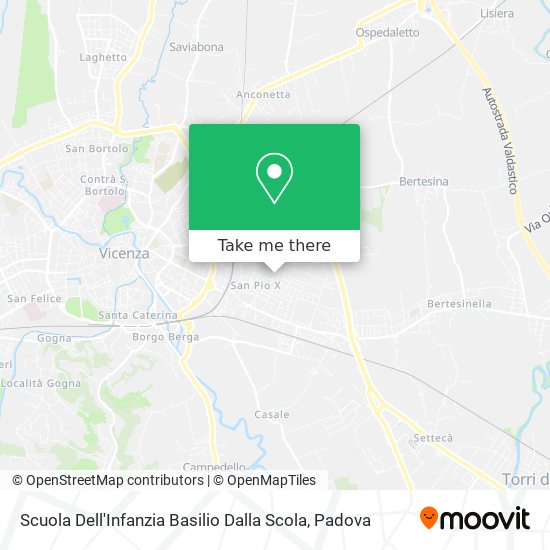 Scuola Dell'Infanzia Basilio Dalla Scola map