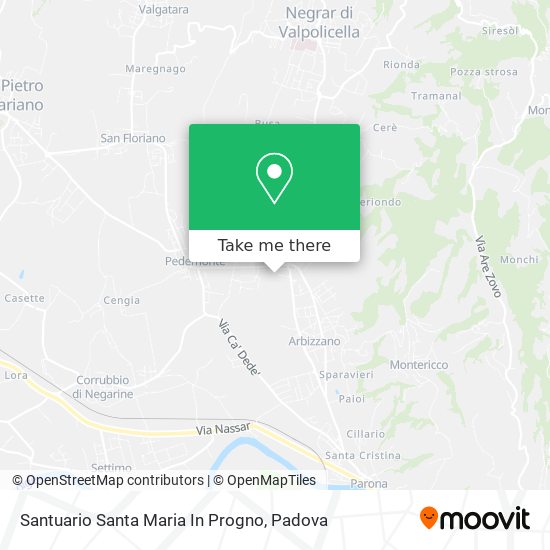 Santuario Santa Maria In Progno map